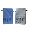 Food Grade 100% Biodegradable Flat Bottom Packaging Bag with Tin Tie Coffee Bag