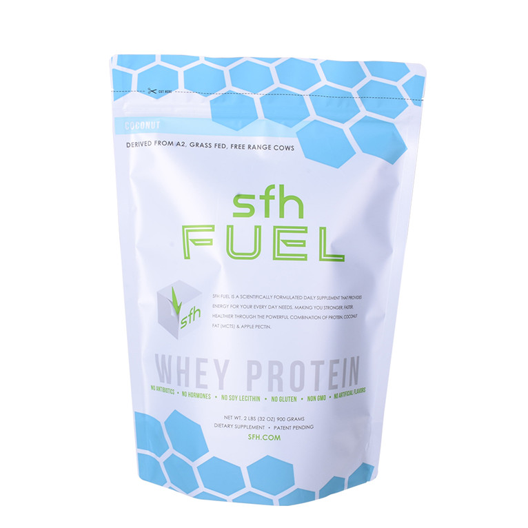 Renewable Designed Ok Compost Matt White Coating Matt Protein Pouch Renewable Designed Ok Compost Matt White Coating Matt Protein Pouch