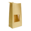 FSC Certified Laminated Customizable SOS Block Bottom Recycle Paper Bags with Tin Tie