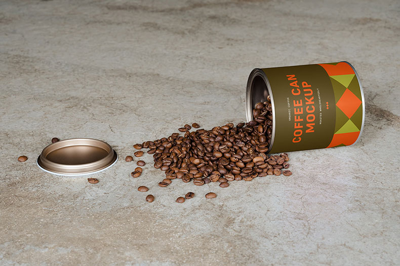 Coffee Beans Tin Can Coffee Beans Tin Can