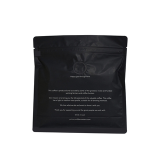 Matt Flat Bottom Recyclable Plastic Coffee Resealable Ziplock Bag