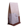 Biodegradable Food Grade Customzied Printing Flat Botttom Coffee Bag with Resealable Zipper