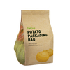 Gravure Printing Green Veggies And Fruit Packing Paper Compostable Vegetable Bags with Handle And Window