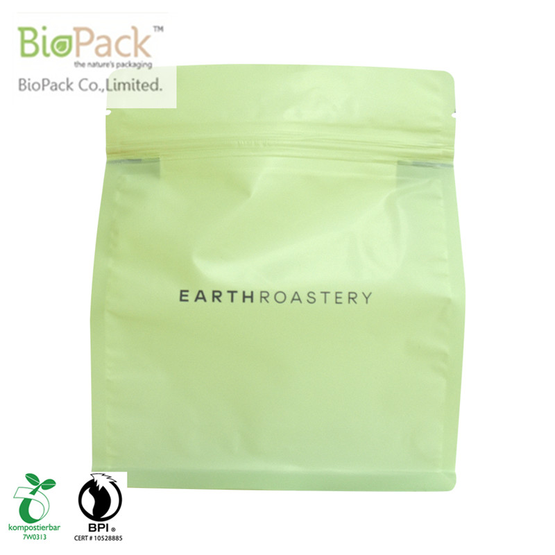 Fully Compostable Custom printed Standing Coffee Bag With Valve from China
