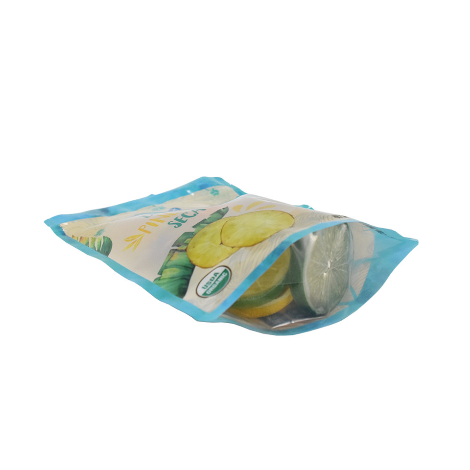 Personalized Logo Digital Printing Biodegradable Stand Up Pouch with Food Ziplock