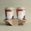 Personalized Branded Compostable Coffee Cups Wholesale with Lids