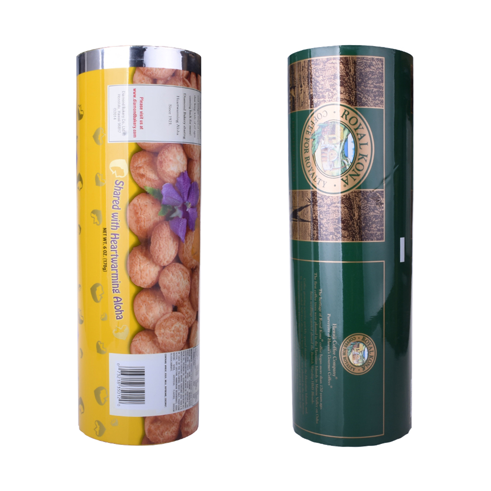 Food Grade Aluminum Foil Customized Design Roll Film for Dried Food Nuts/chocolate/biscuits