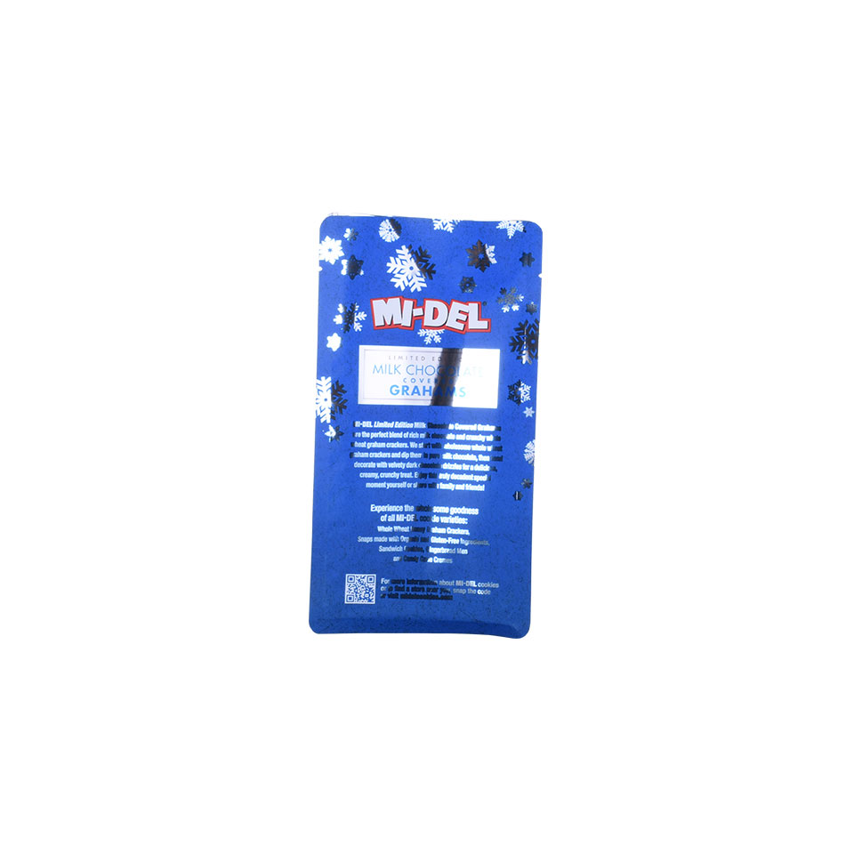 Foil Plastic Glossy Box Bottom Bag Chocolate Snack Packaging OEM Printed Waterproof Flexible Packing