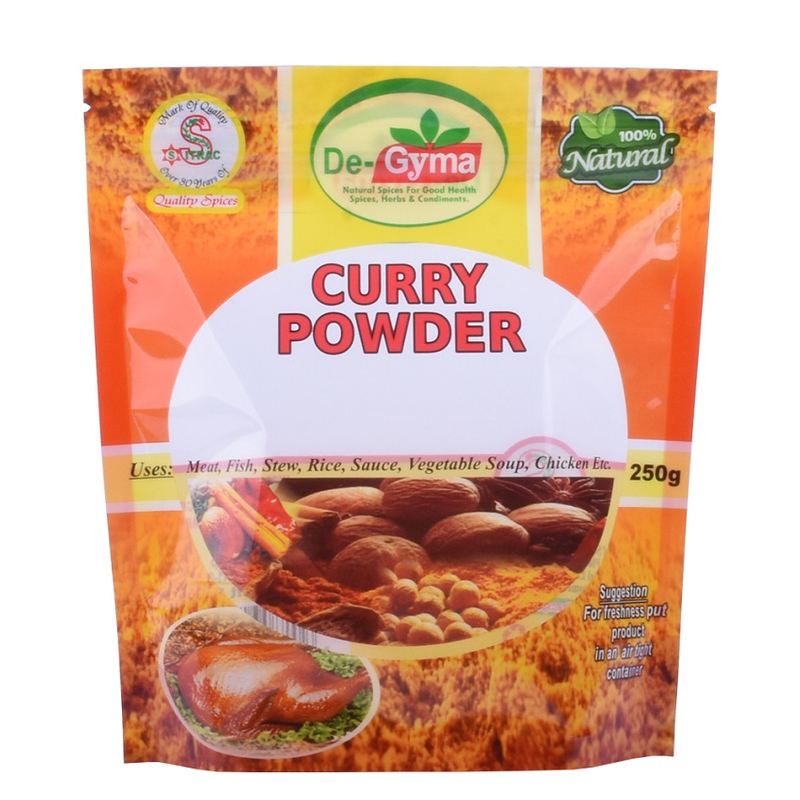Factory Wholesale Stand Up Biodegradable Plastic Spice Bag Curry Sauce
