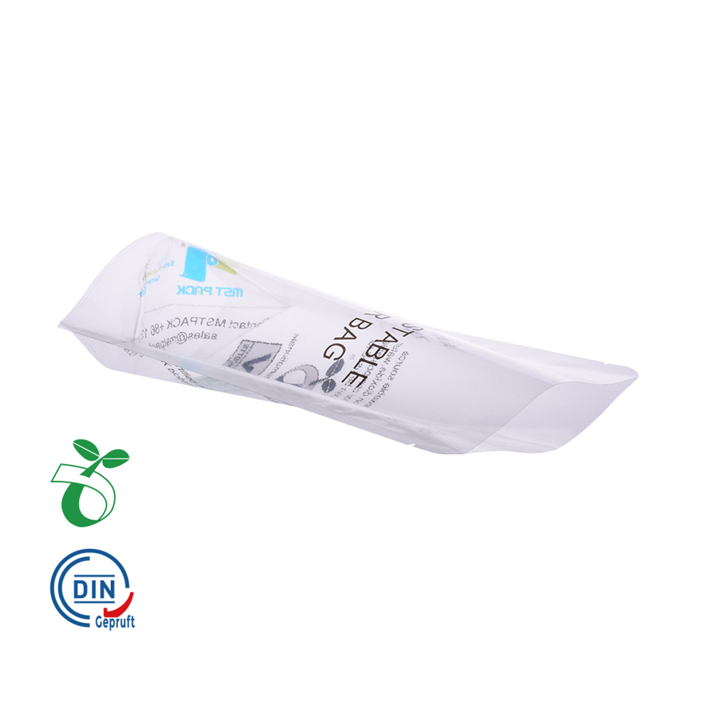 Eco Friendly Biodegradable PLA Pouch Food Packaging Clear Bags with Zipper