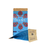 Compostable Kraft Standing Box Bottom Packaging Tea Coffee Resealable Zipper Bag Custom Design
