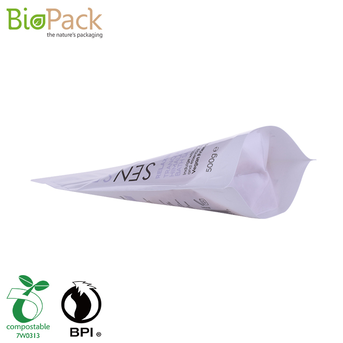 Certified 100% Compostable Printed Clothes Packaging Bag With Slider Zipper