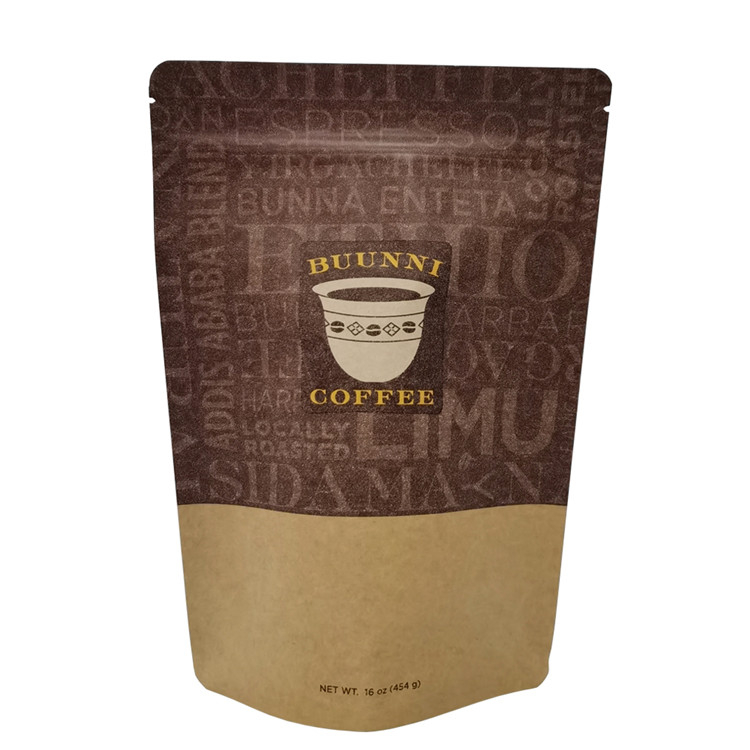 250g Wholesale Custom Printed Side Gusset Stand Up Pouch Ziplock with Valve Zipper Flat Block Bottom Coffee Packaging Bag