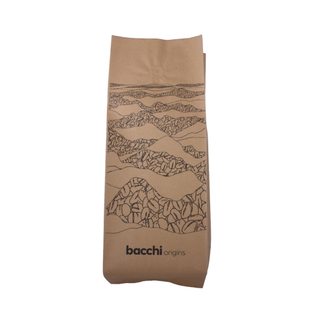 Brown Kraft Paper Laminated with PLA Compostable Coffee Bag Wholesale