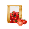 Eco Friendly Compostable PBAT PLA Tomato Packaging Bags with hole