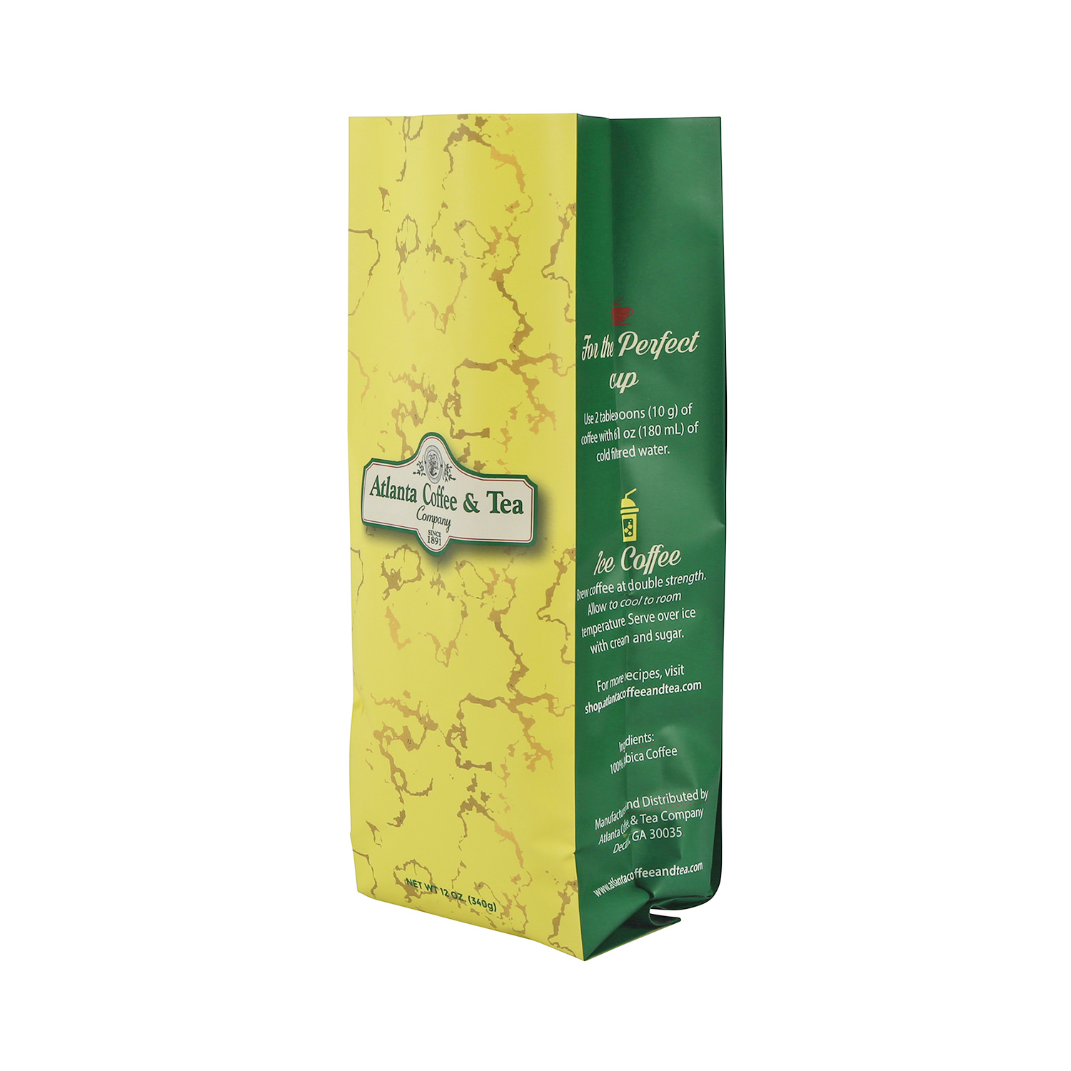 Side Gusset Pouch Tea Leaves Packaging Foil Laminated Color Printed Bag With Tintie Sealed