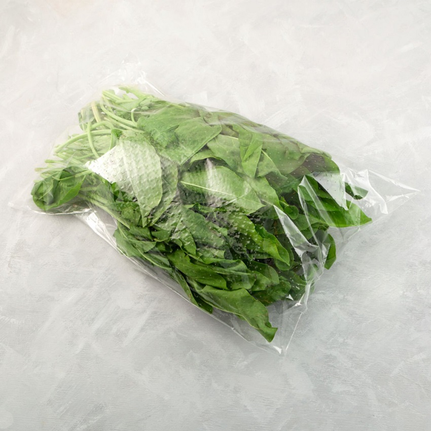 Custom Printed Sealed Home Compostable Clear Cello Bags Wholesale for Fresh Lettuce
