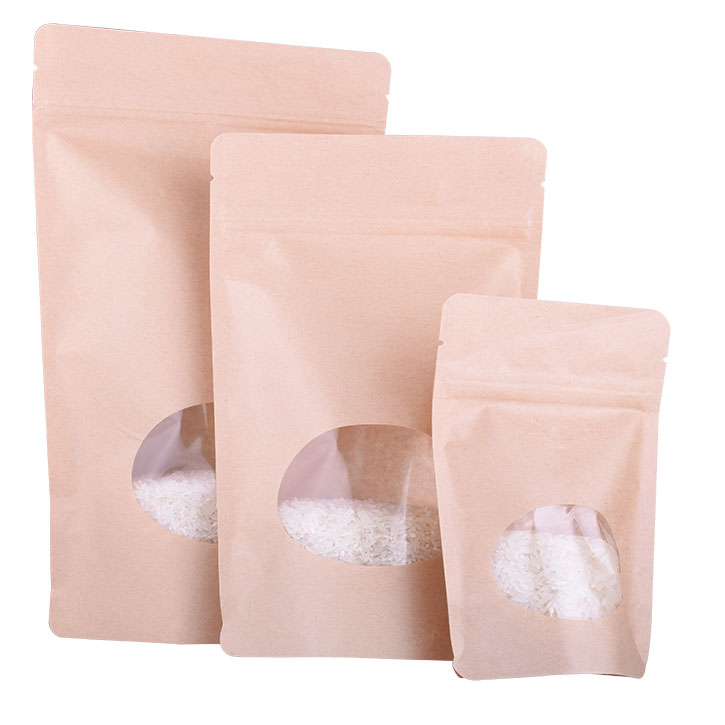 Biodegradable Nuts Kraft Paper Pouch with Zipper