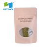 100% Biodegradable Food Standard Custom Printed/compostable Stand-up Packaging Green Coffee Tea Bags