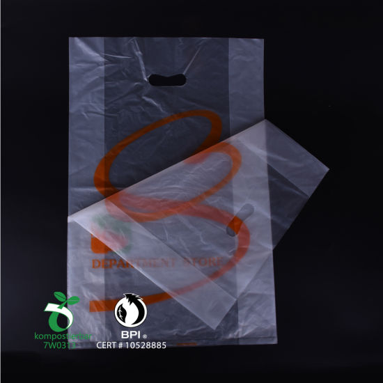 Custom Printed Eco Friendly Biodegradable Plastic Shopping Bag