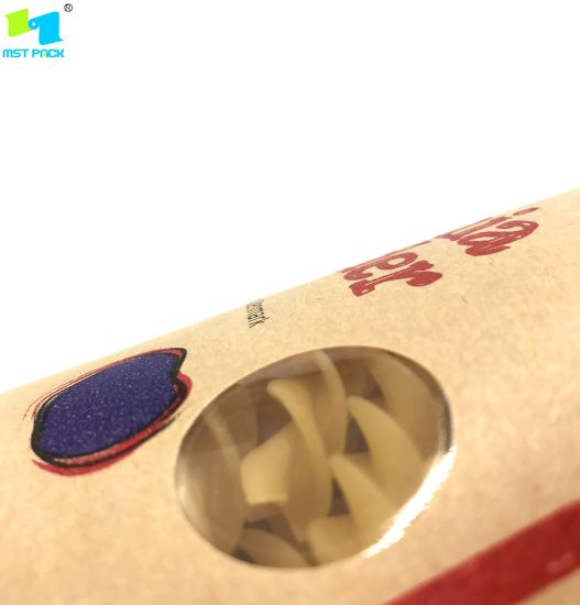 100% Recycle Cornstarch Biodegradable Craft Paper Zipper Plastic Bag