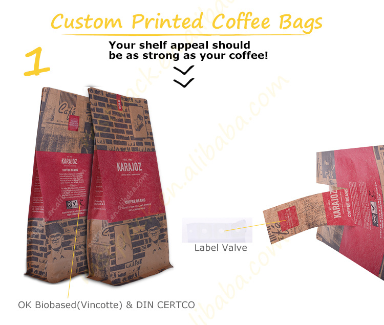 Zipper Box Bottom Plastic Food Packaging Bag Manufacturer China