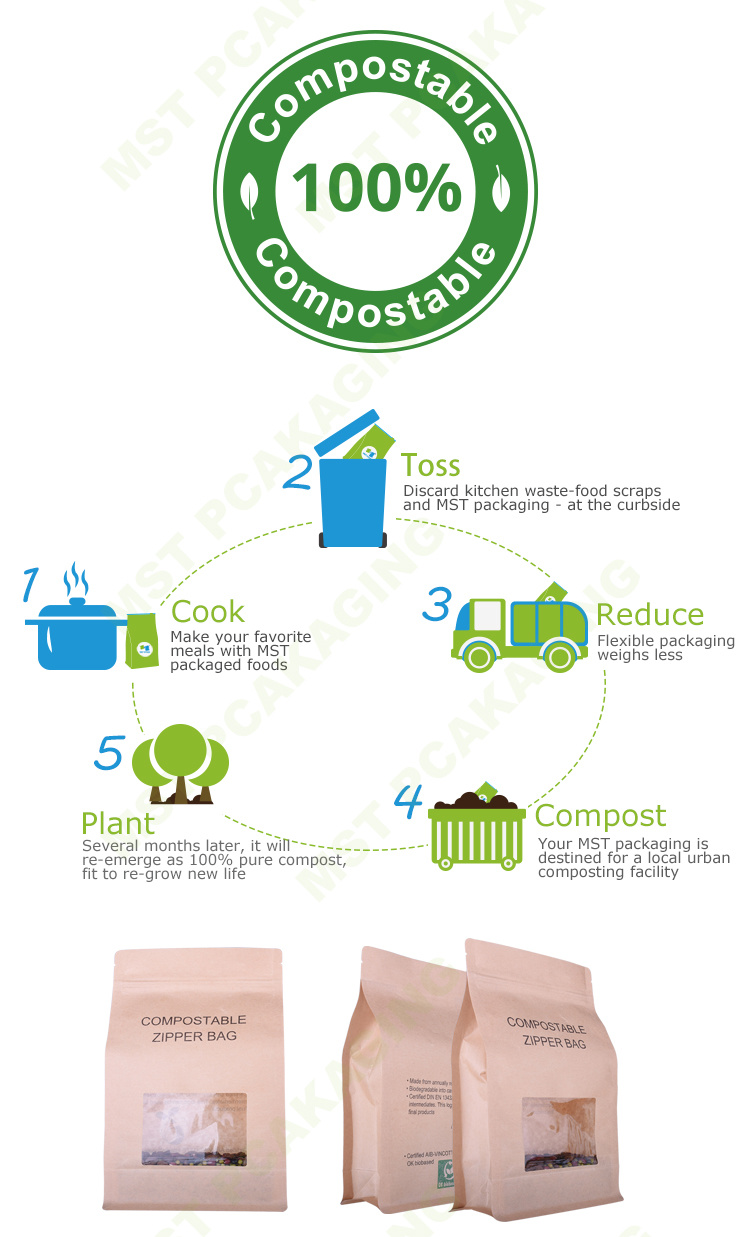 Zipper Box Bottom Plastic Food Packaging Bag Manufacturer China