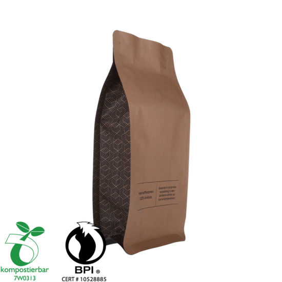 Bio-degradable coffee bag with ziplock and valve 