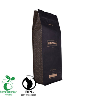 Resealable Ziplock PLA and Pbat Coffee Carry Bag Factory China