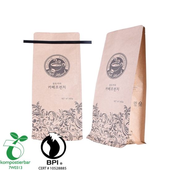 Heat Seal Flat Bottom 100% Corn Starch Bag Supplier in China