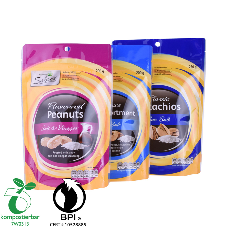 Food Ziplock Clear Window Eco Bag Print Manufacturer in China