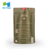 100% Biodegradable Food Standard Custom Printed Aluminum Foil Stand-up Packaging Green Coffee Tea Bags