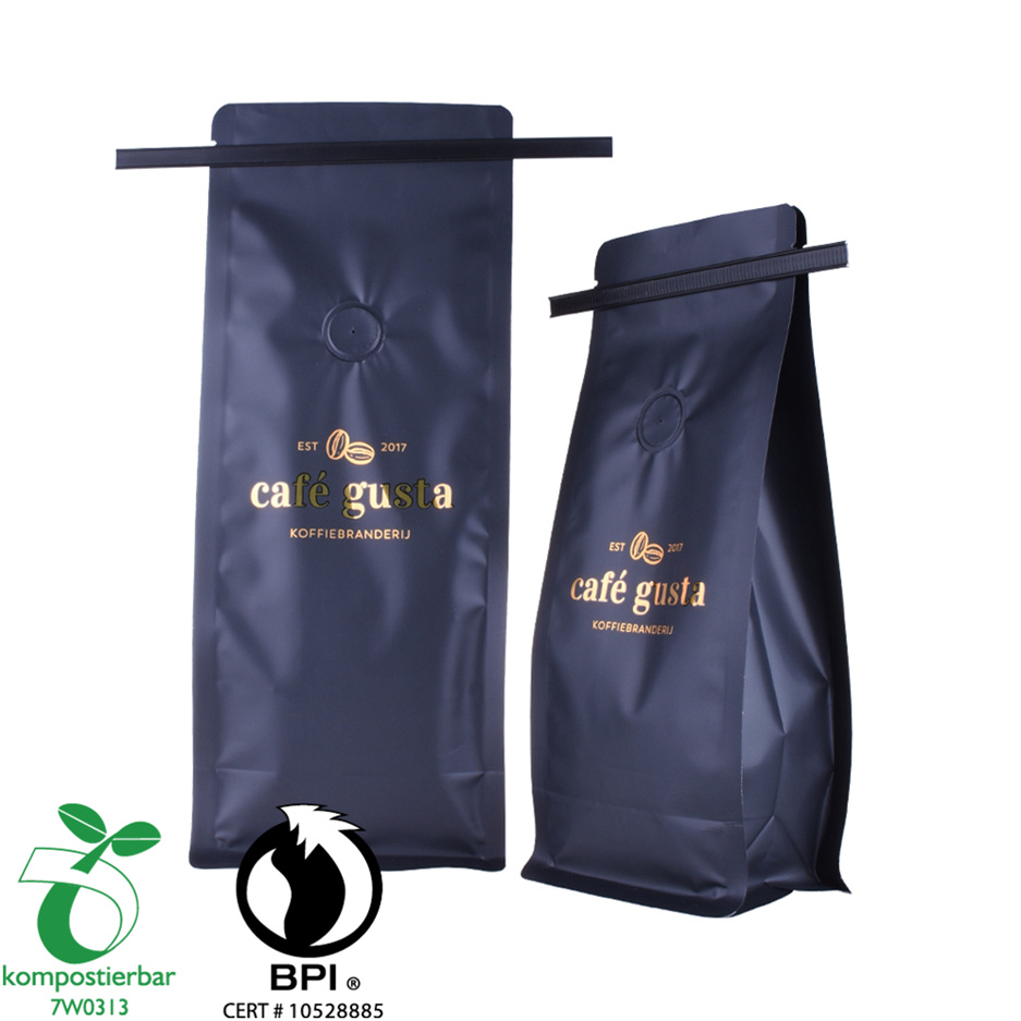 Food Ziplock Bio Foil Coffee Bag Factory China