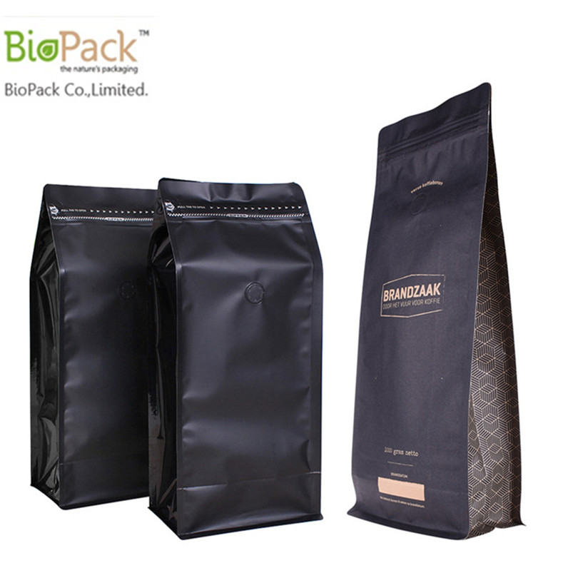 Ziplock biologisch abbaubare Maisstärke -Kaffeetasche Verpackung Großhandel aus China