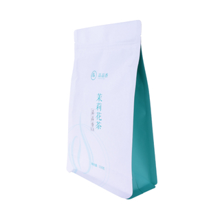 Food Grade Flat Bottom Pack Pocket Zipper Heat Sealed Foil Bag Pouches for Tea Food Packaging