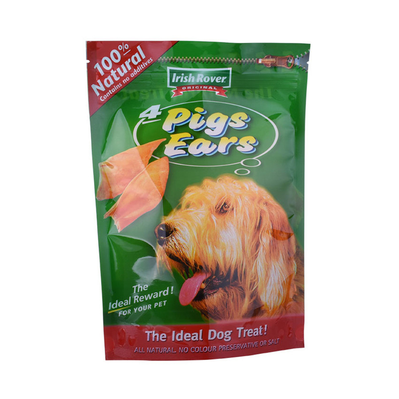 Impression colorée Biodégradable Stand Up Pet Food Sac