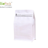 Multi-color custom printed flap bo coffee bean packaging bag in 100% cornstarch from China