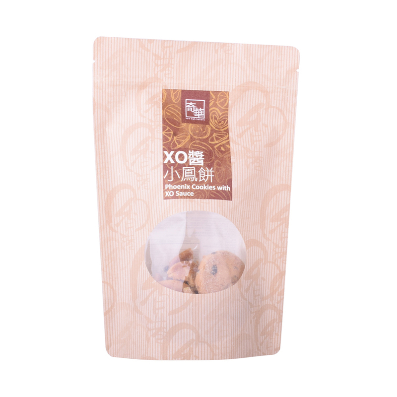 Compostable Material Stand-up Pouch Cookies Bag with Window