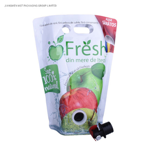 Custom Printed Anti-squeeze Liquid Drinks Stand Handle Spout Pouch With Nozzle Switch 