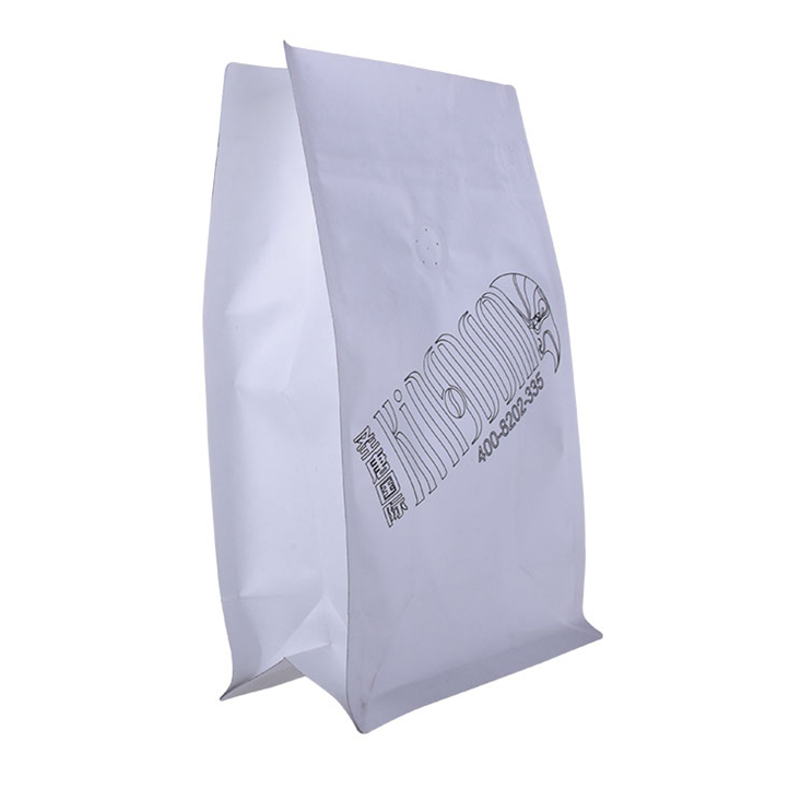 Compostable Kraft Paper Coffee Pouch with Tear-off Zipper