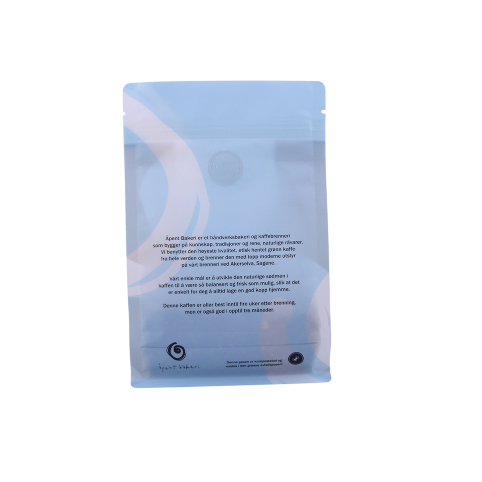 Zip Lock Moistureproof Compostable Clear Bags Packing Coffee Wholesale Zip Bag