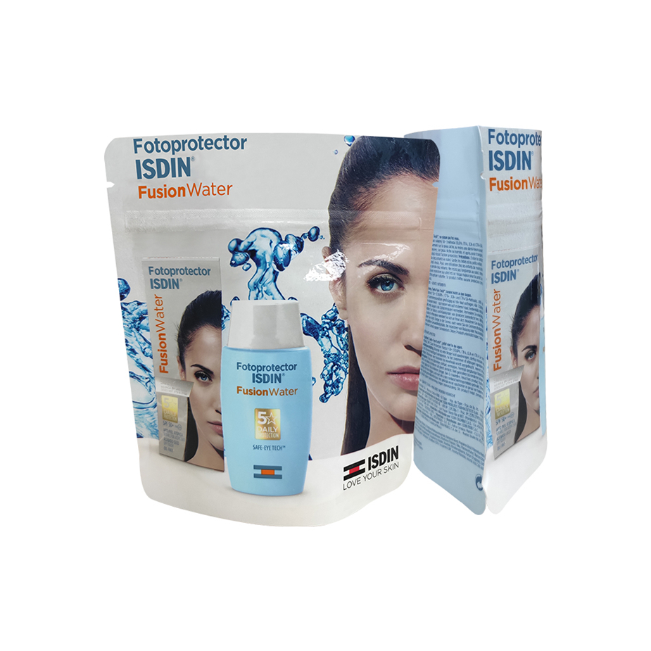 Exquisite Paper Compostable Cosmetic Packaging Box Pouch Zipped Pouches