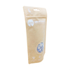 Compostable Biodegradable Glossy Finish Wholesale Zipper Pouches for Beans Nuts