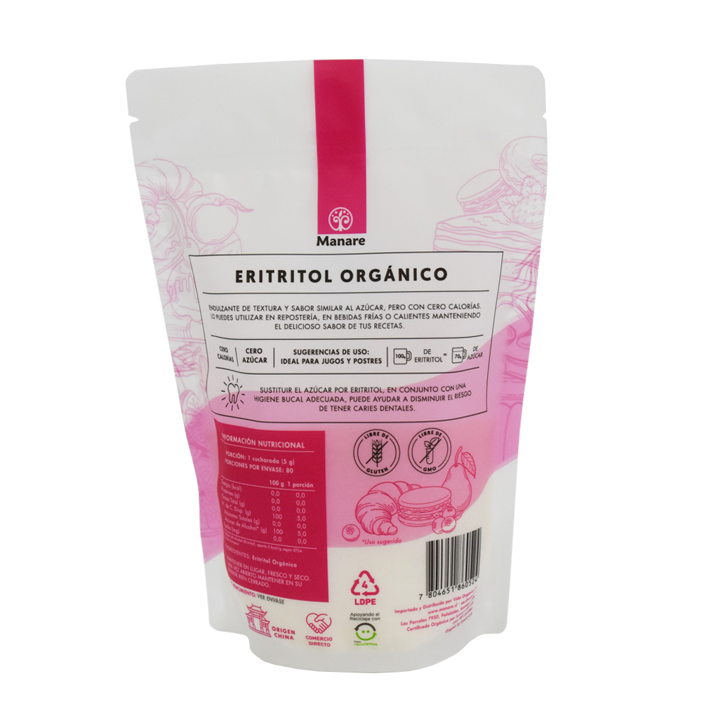 Laminated Material Double Zipper K-seal Bath Salt Pouch Window