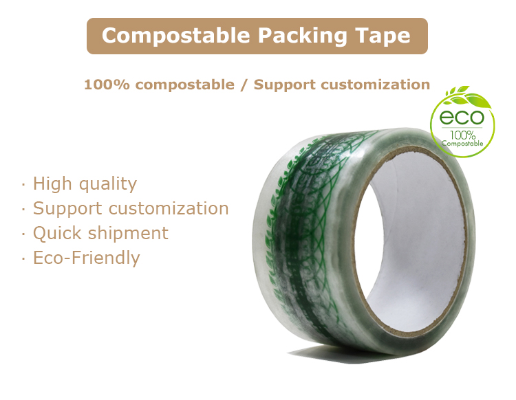 Environment Friendly Biodegradable Materials Cellophane Packing Tape