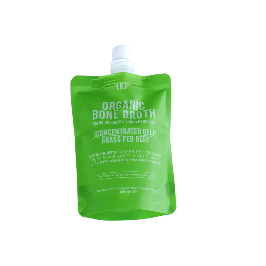 Laminated Material Hot Stamping Biodegradable Spout Pouch