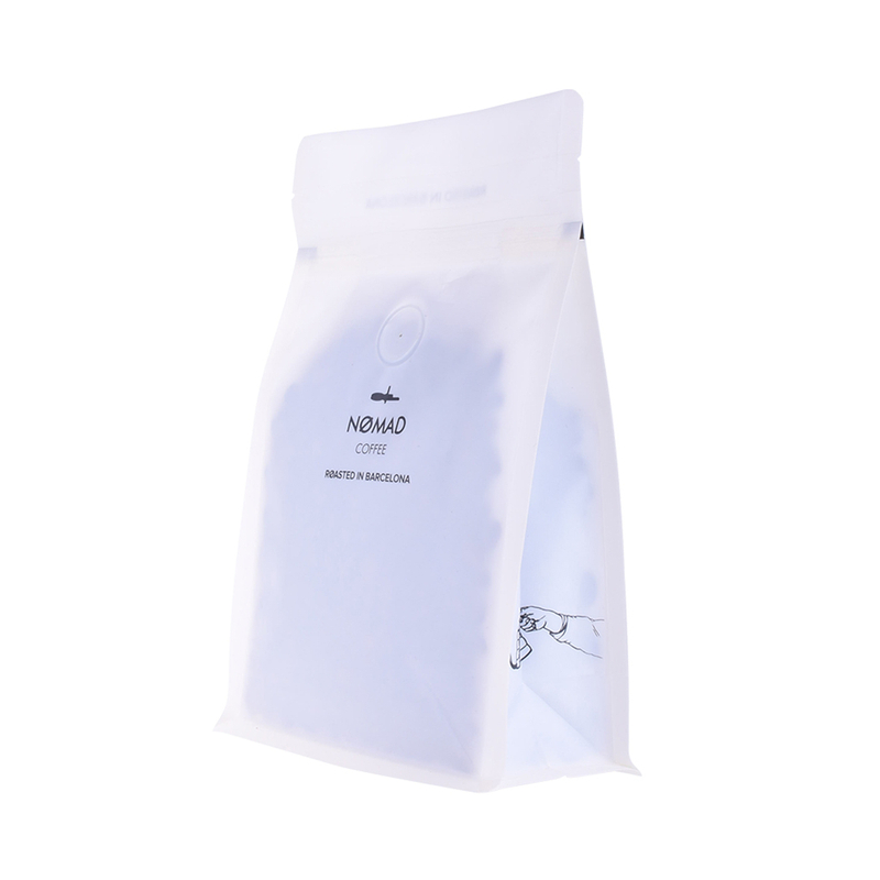 Home Compostable Coffee Packaging Bags with Resealable Zipper and Valve
