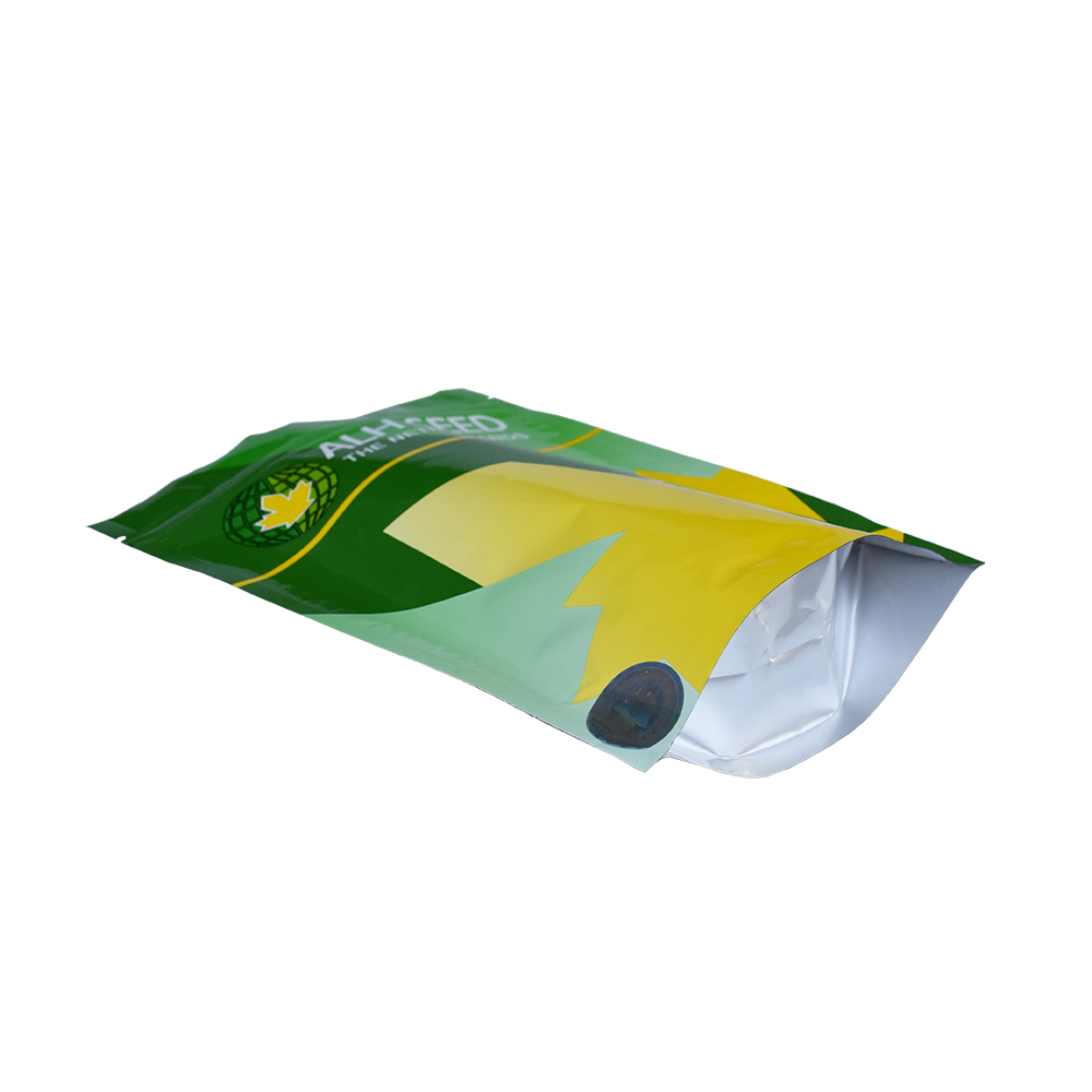 High Barrier Proof of Biodegradable Flat Bag with Resealable Zipper for Seeds 
