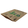 100% Home Compostable High Barrier Packaging Digital Printing Kraft Paper Bag Sachets