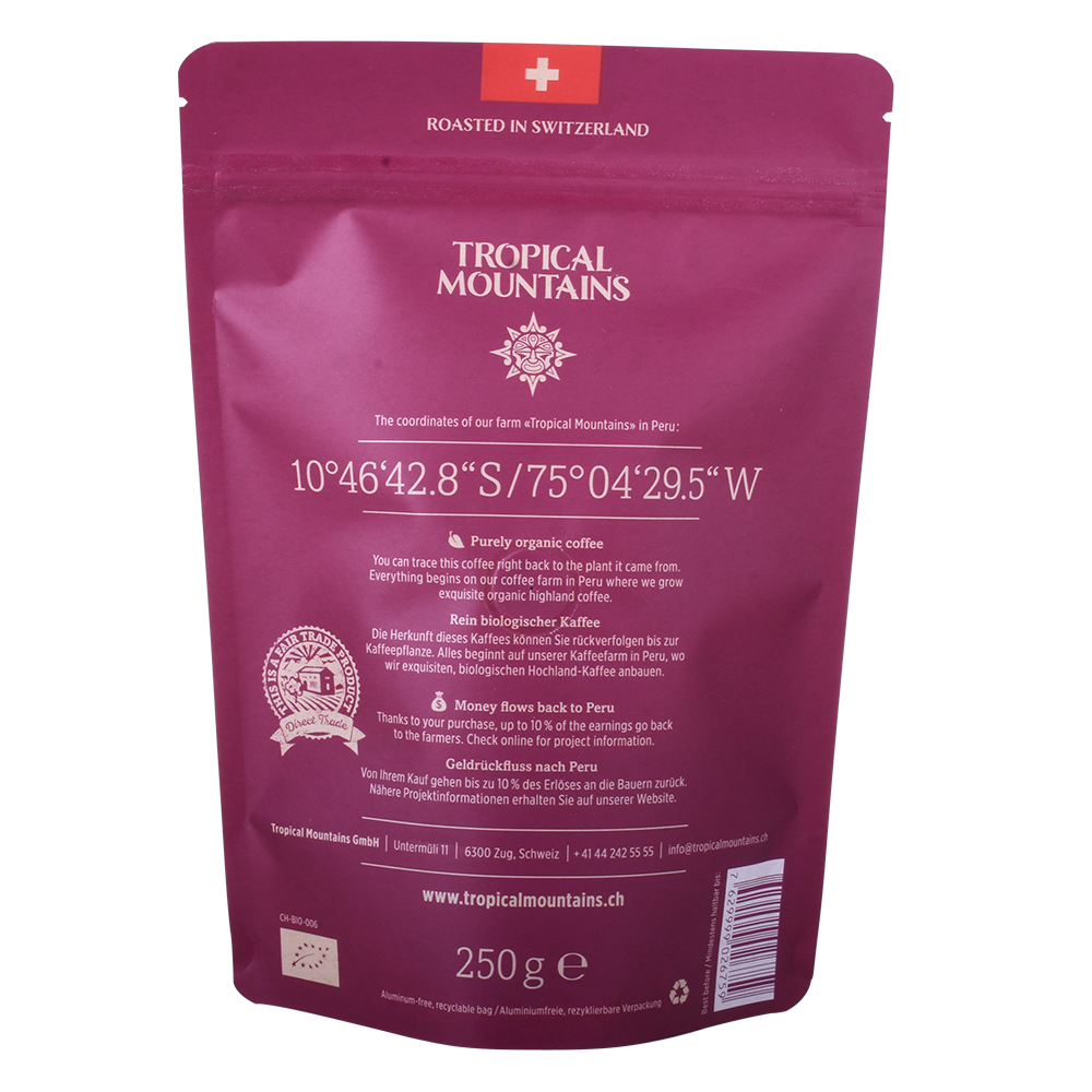 Eco Doypack Tea Sachet Bag Factory From China
